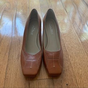 Leather heels 1’ - brown